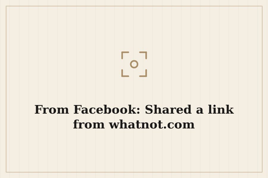 From Facebook: Shared a link from whatnot.com — cover