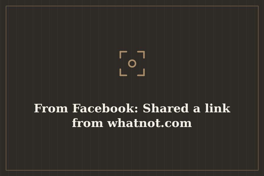 From Facebook: Shared a link from whatnot.com — cover