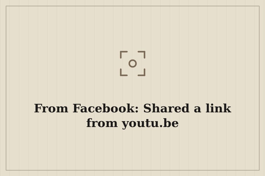From Facebook: Shared a link from youtu.be — cover