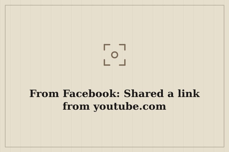 From Facebook: Shared a link from youtube.com — cover