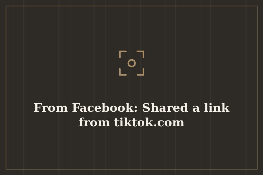 From Facebook: Shared a link from tiktok.com — cover
