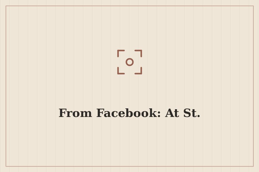 From Facebook: At St. — cover