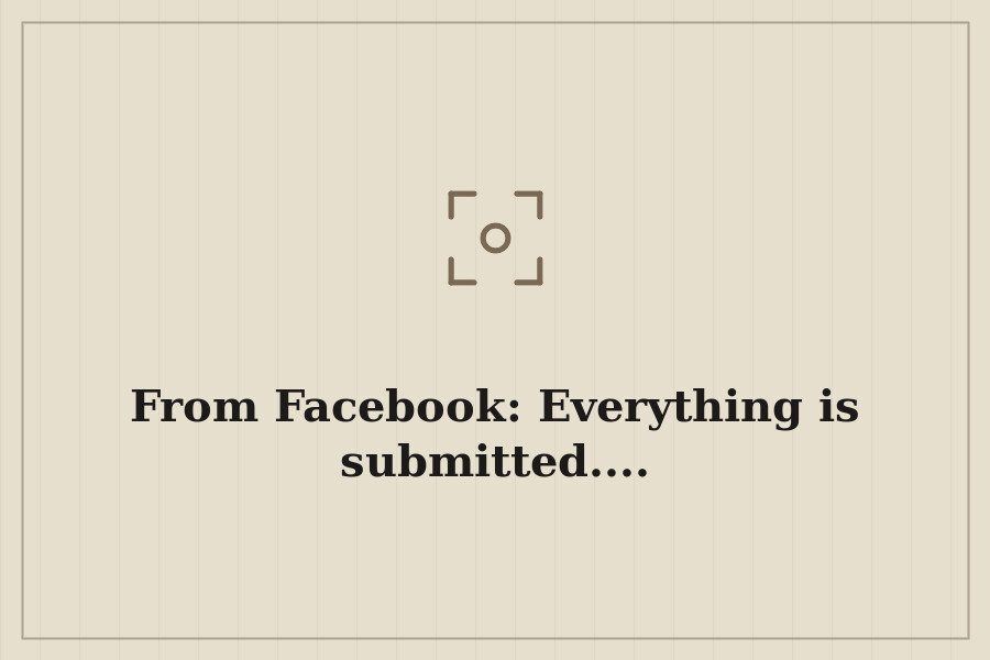 From Facebook: Everything is submitted.... — cover