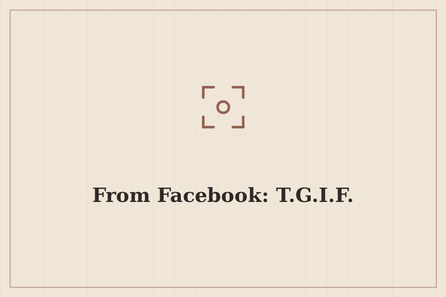 From Facebook: T.G.I.F. — cover