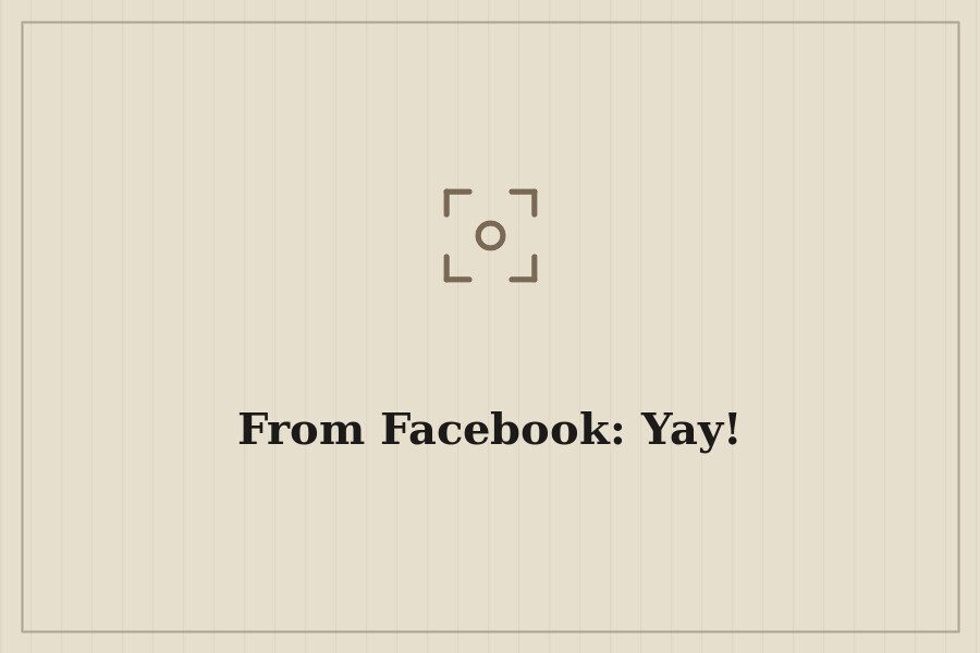 From Facebook: Yay! — cover
