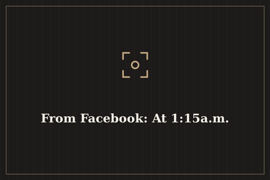 From Facebook: At 1:15a.m. — cover