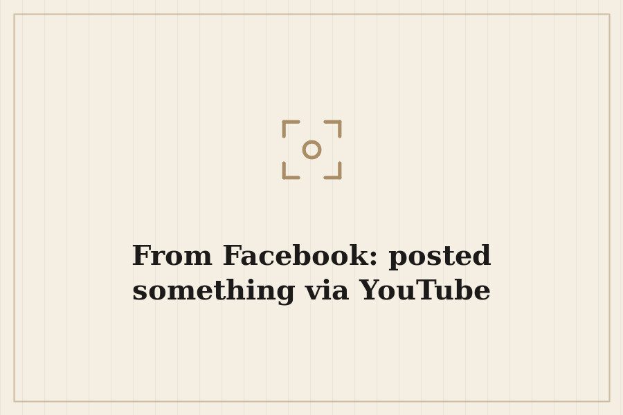 From Facebook: posted something via YouTube — cover